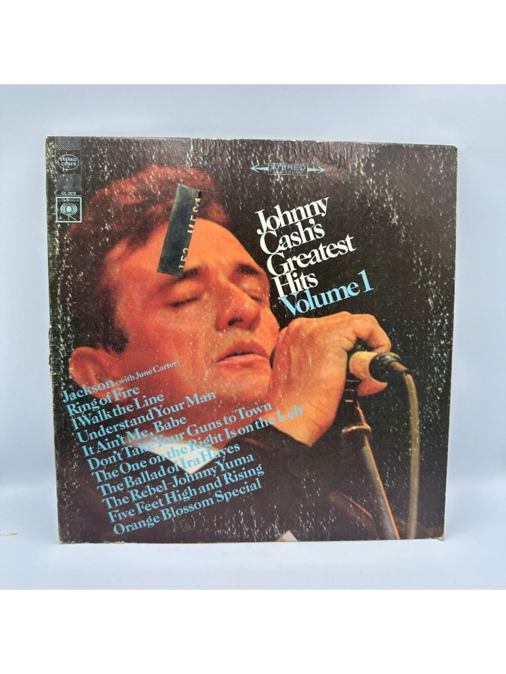 Johnny Cashs Greatest Hits Volume 1 LP 1967 Columbia Stereo Vinyl Country
